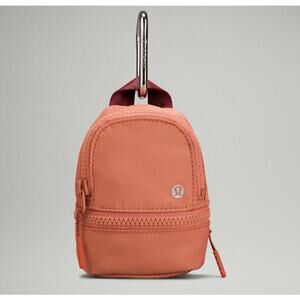 Lululemon City Adventurer Nano Backpack Coral Pink Running Zipper Mini Bag